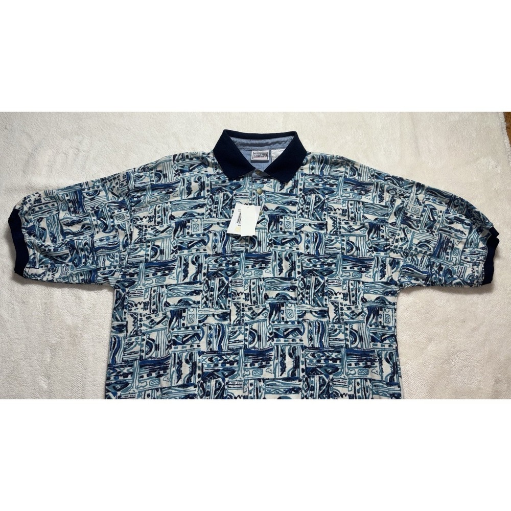 NEW Bugle  Boy Retro Polo Shirt Design Short Sleeve Size Large NWT